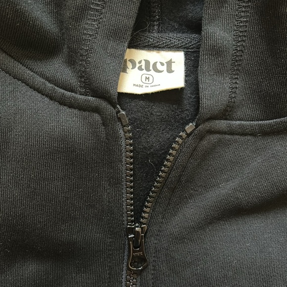 Pact black brushed zip hoodie - Picture 2 of 4